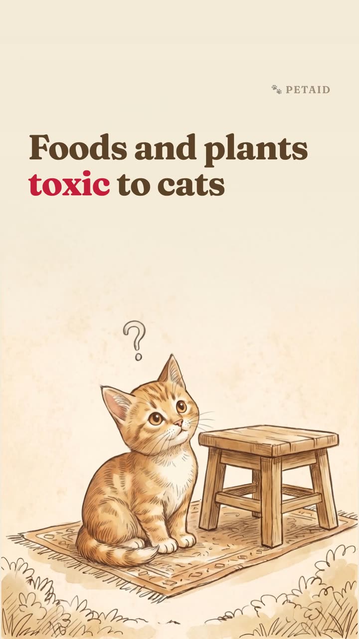 Foods and plants toxic to cats